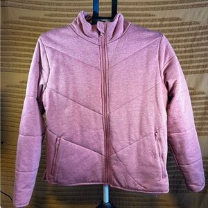 NWT Mondetta Outdoor Design Heathered Red Quilted Jacket - Medium